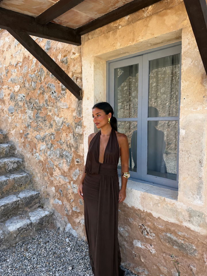 Aina / Vestido en marrón