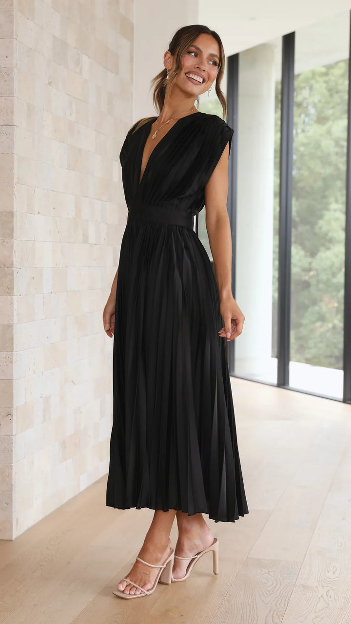 Alice | Vestido Midi Plisado