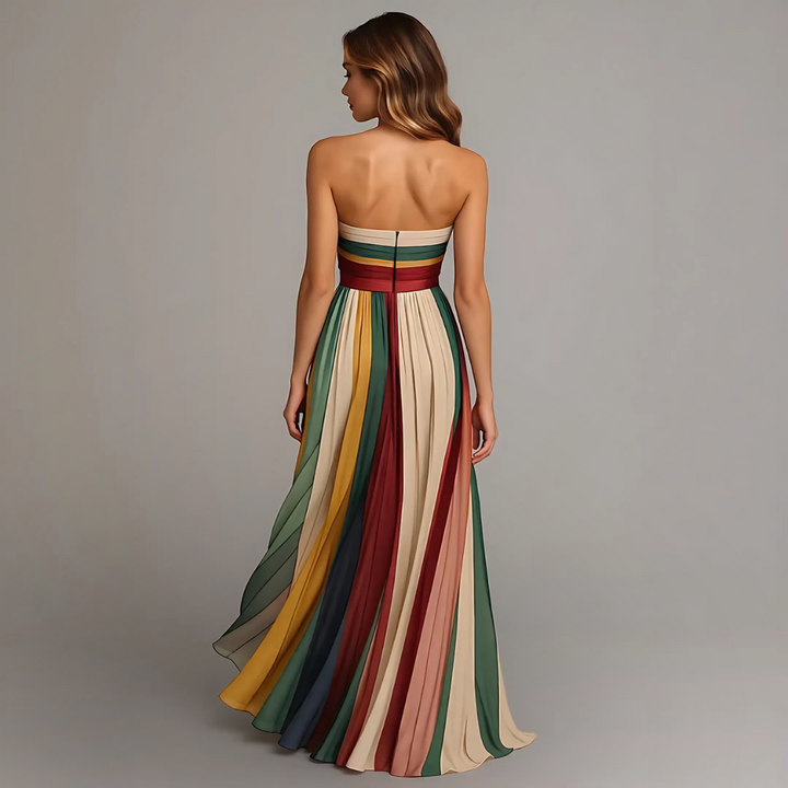 Fiorella | Vestido Sin Mangas de Colores
