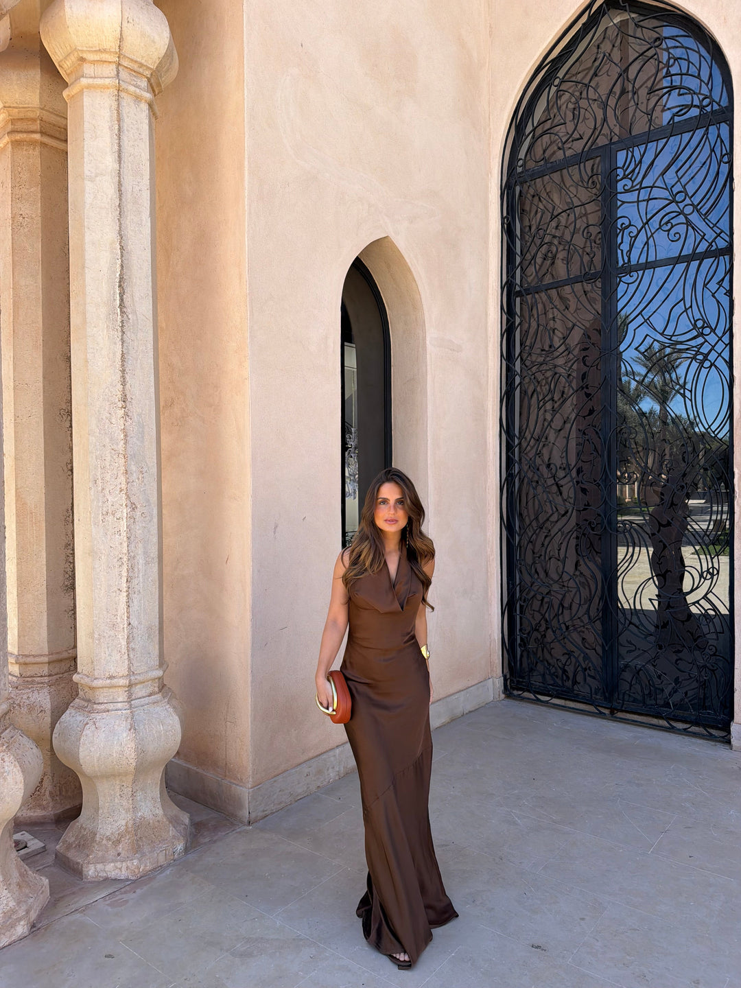 Denia / Vestido en marrón