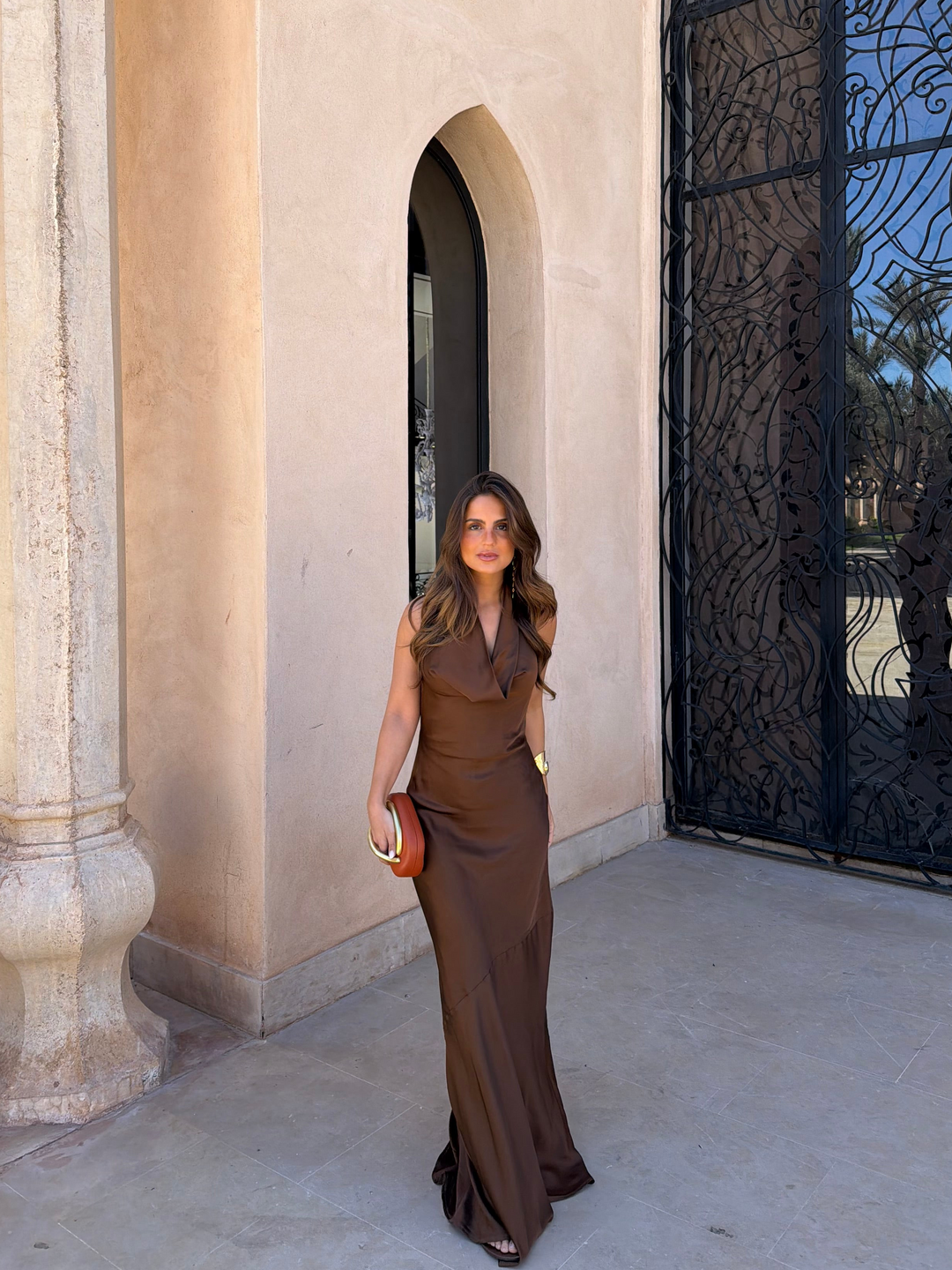 Denia / Vestido en marrón