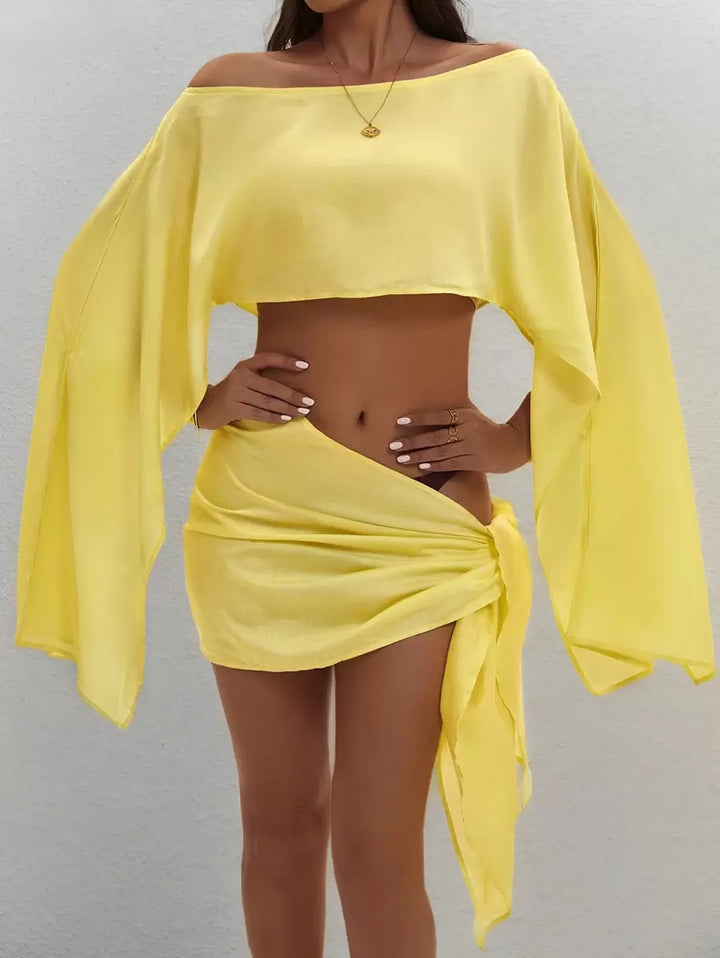 Beach | Conjunto De Top Y Pareo