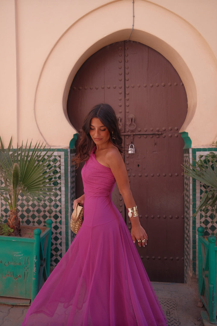 Vestido Toledo en fucsia