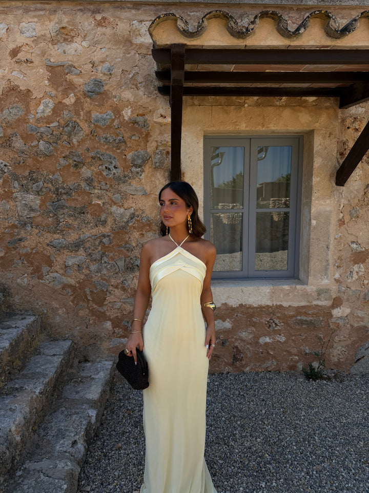 Vestido Riviera en amarillo claro