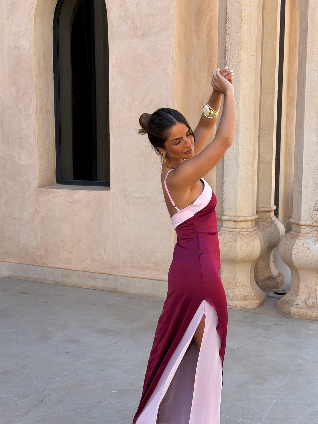 Macarena / Vestido granate