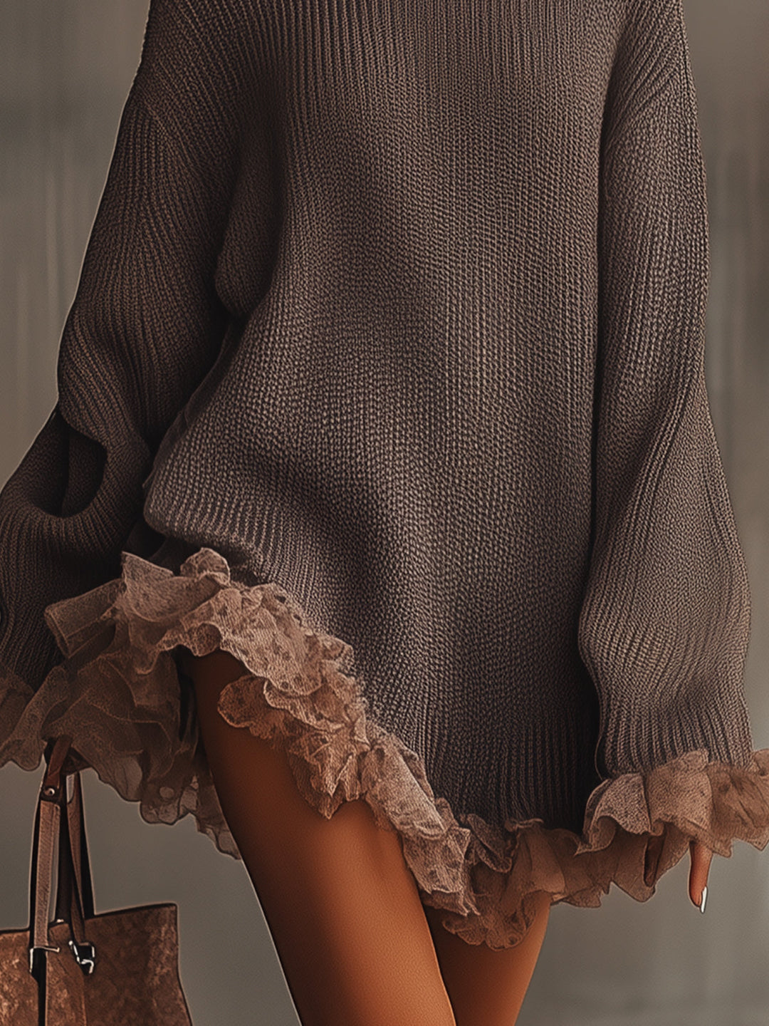 Velourin | Vestido de Punto con Volantes