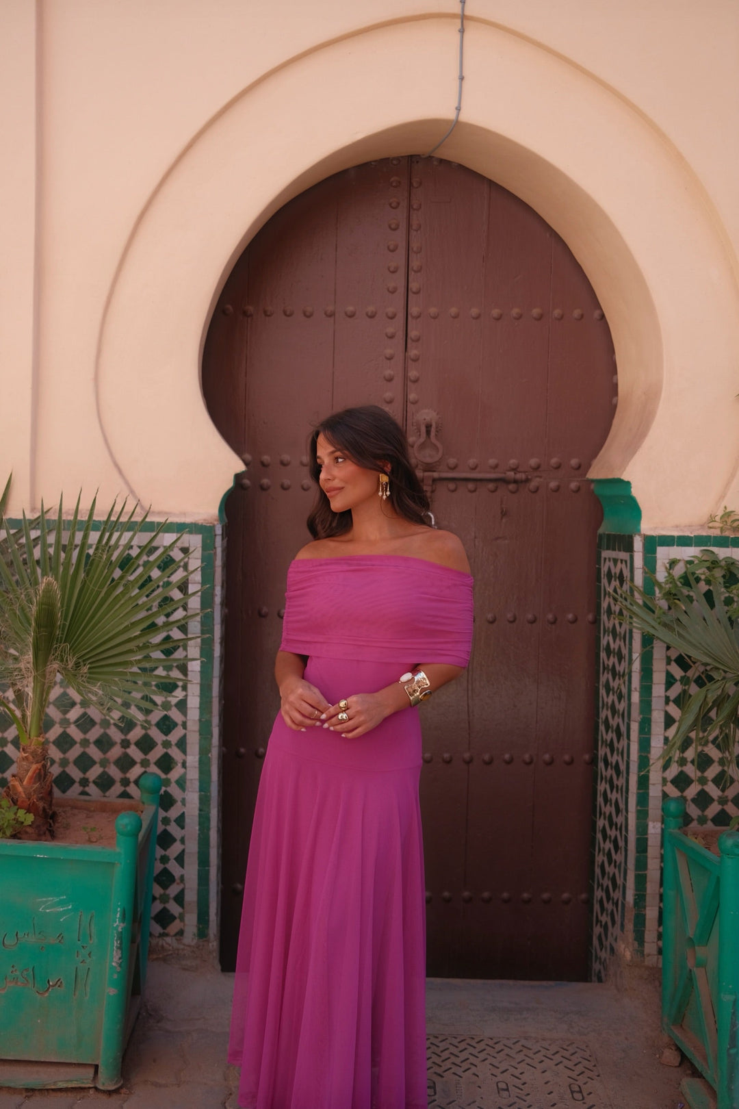 Vestido Toledo en fucsia