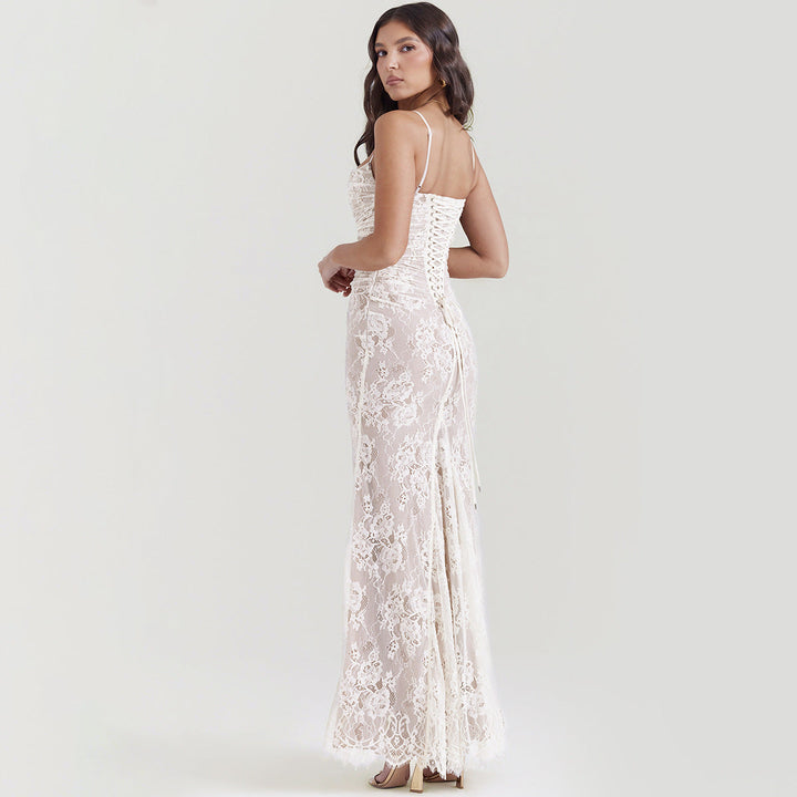 Niza | Vestido Largo De Encaje