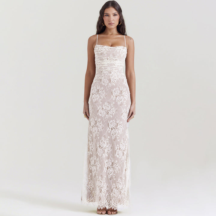 Niza | Vestido Largo De Encaje