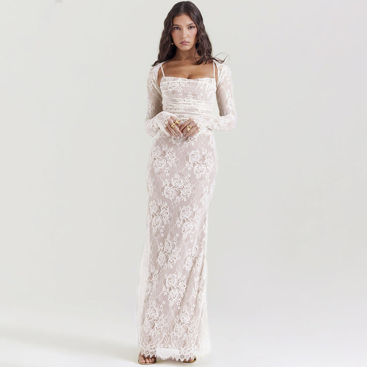 Niza | Vestido Largo De Encaje