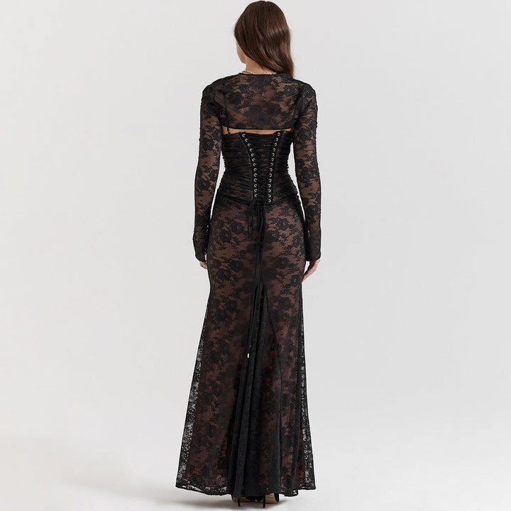 Niza | Vestido Largo De Encaje