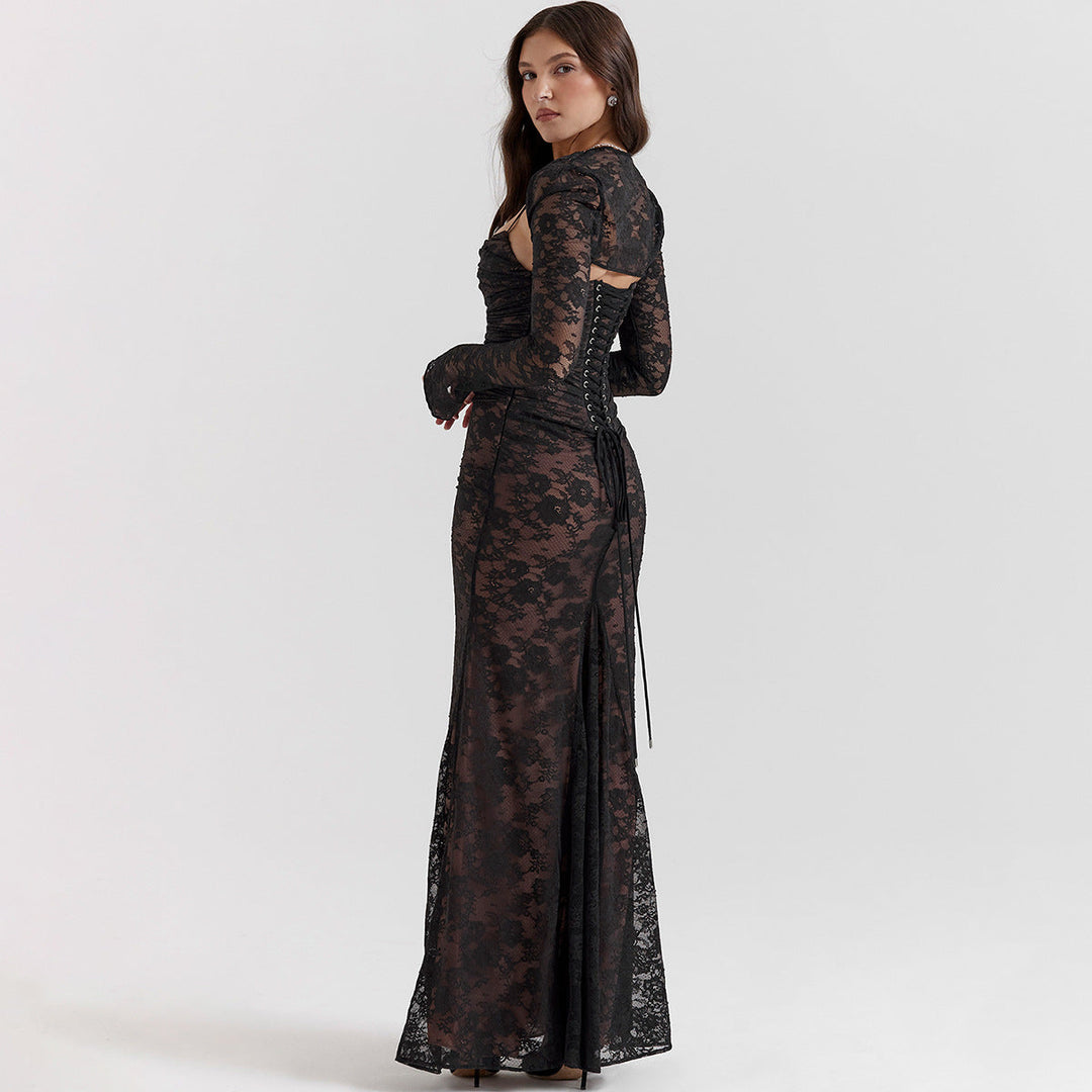 Niza | Vestido Largo De Encaje