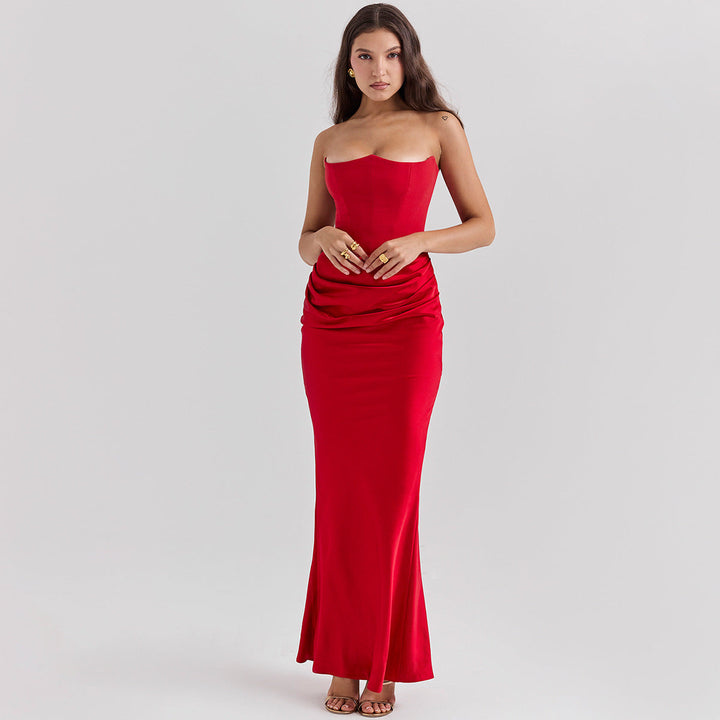 Dalia | Vestido Largo De Satén