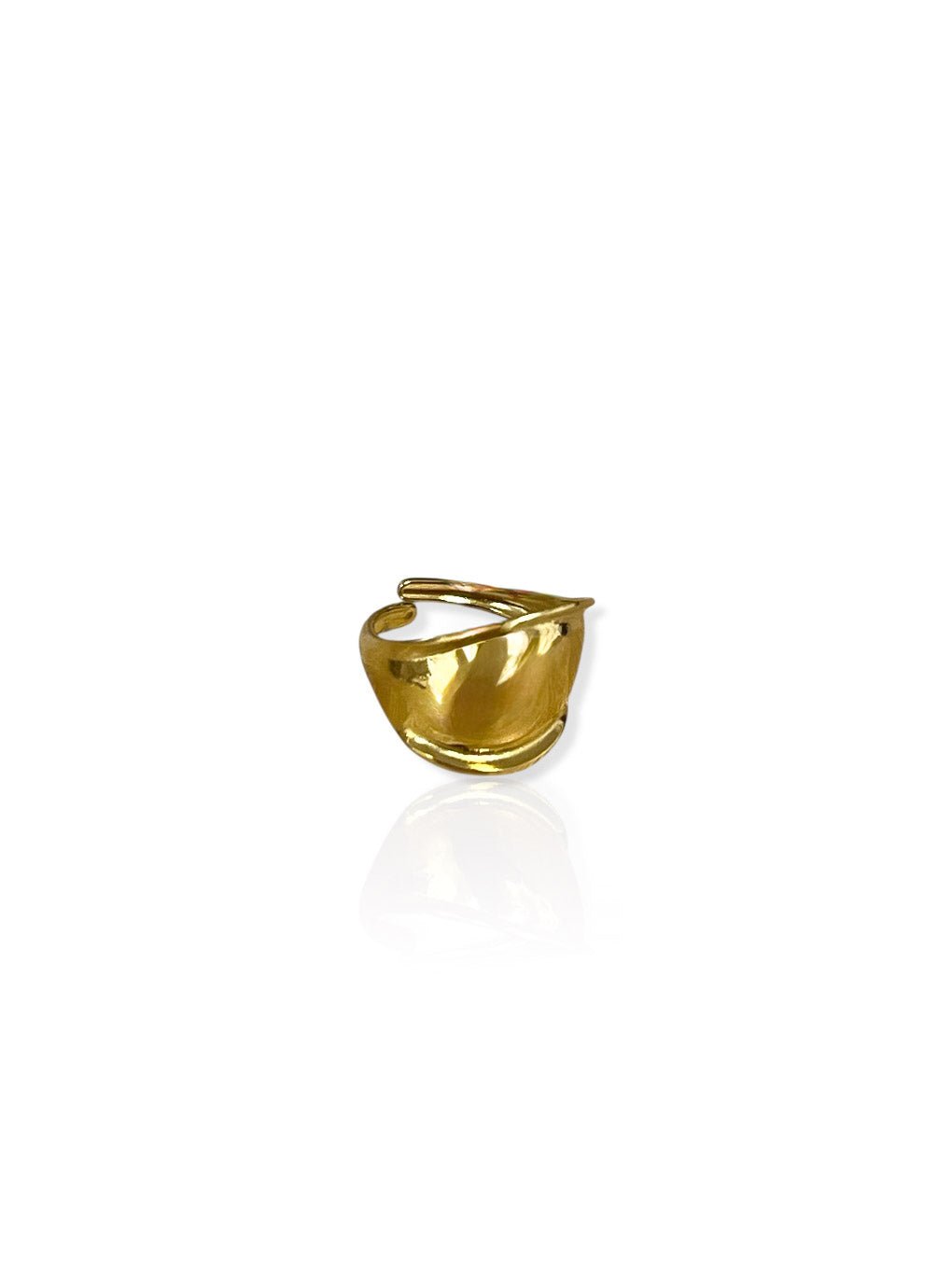 Anillo banda dorado