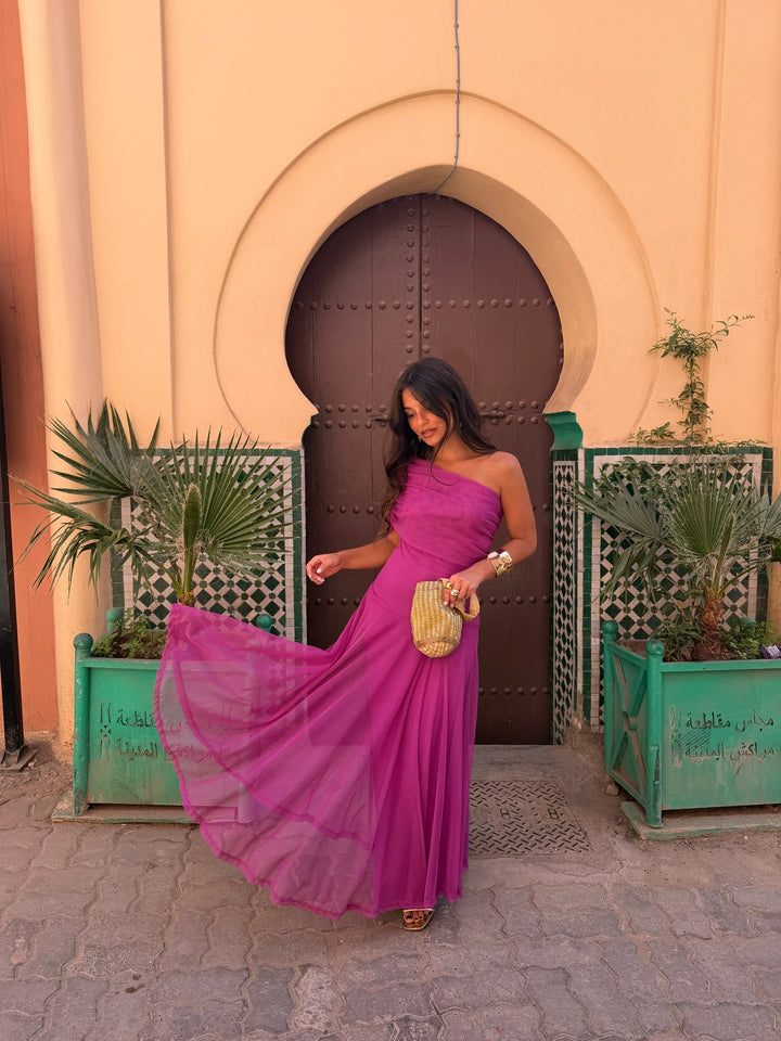 Vestido Toledo en fucsia