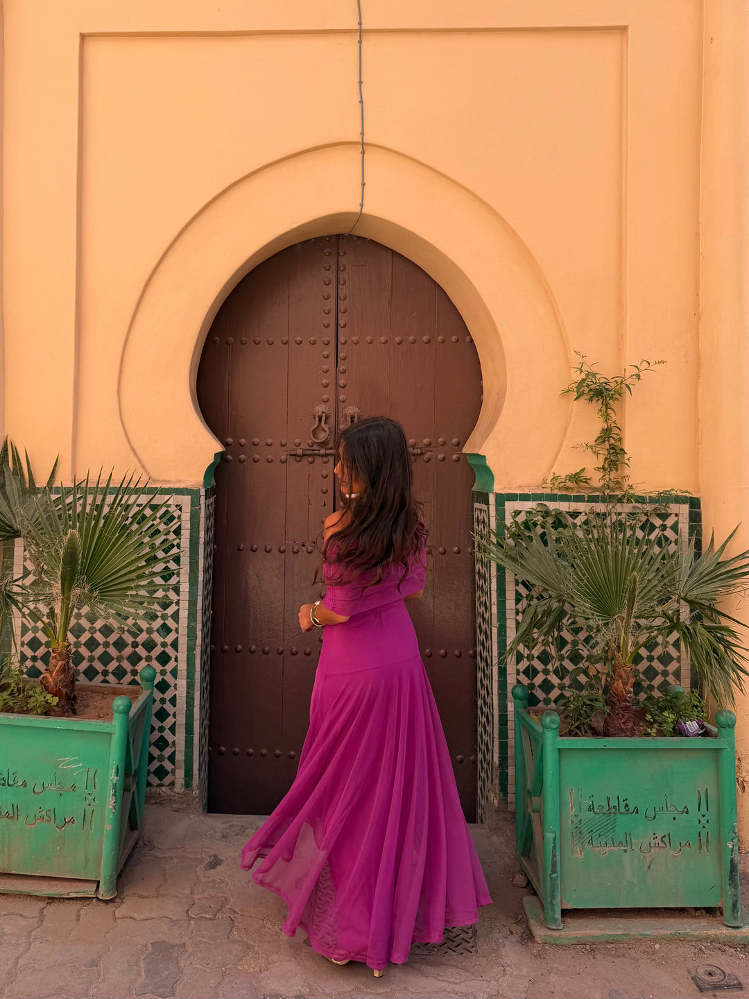 Vestido Toledo en fucsia