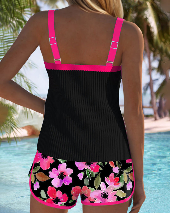 Iluminada | Conjunto de Tankini elegante de dos piezas