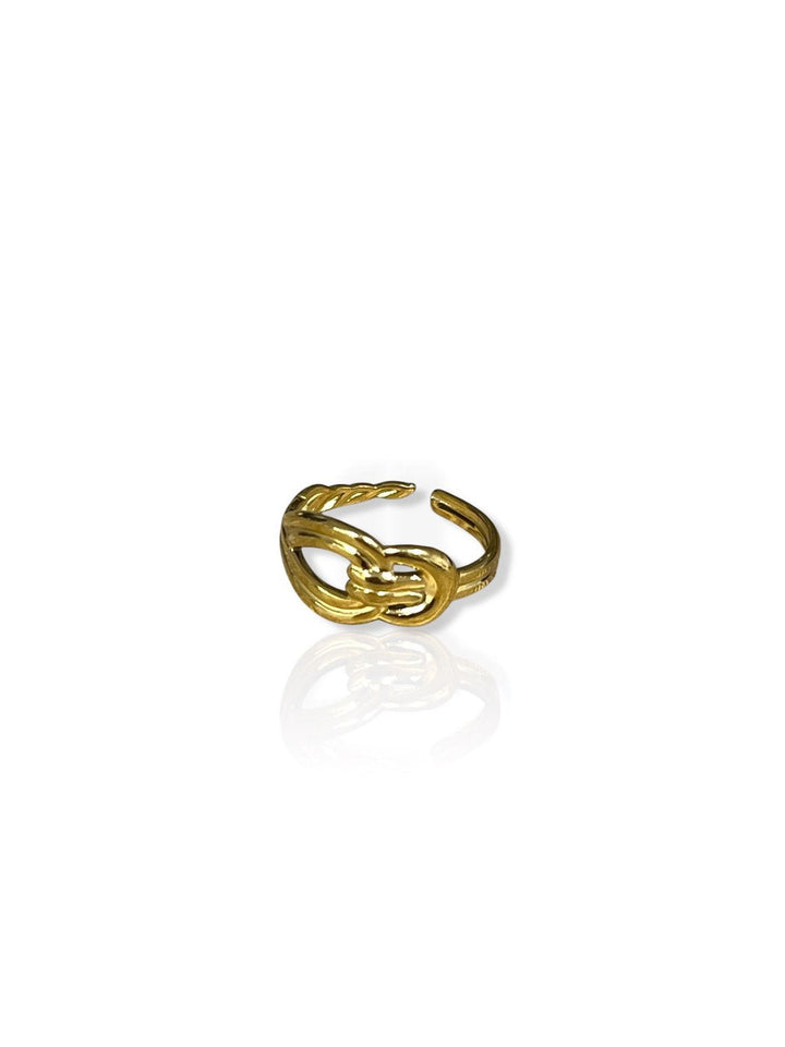 Anillo lazo dorado