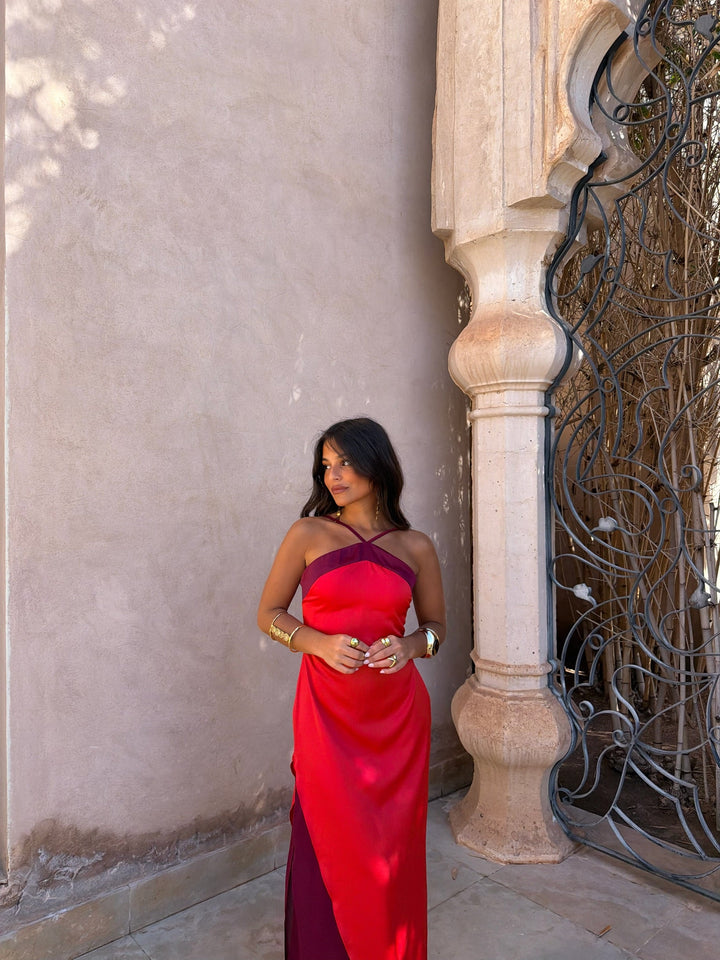 Vestido Oasis en rojo