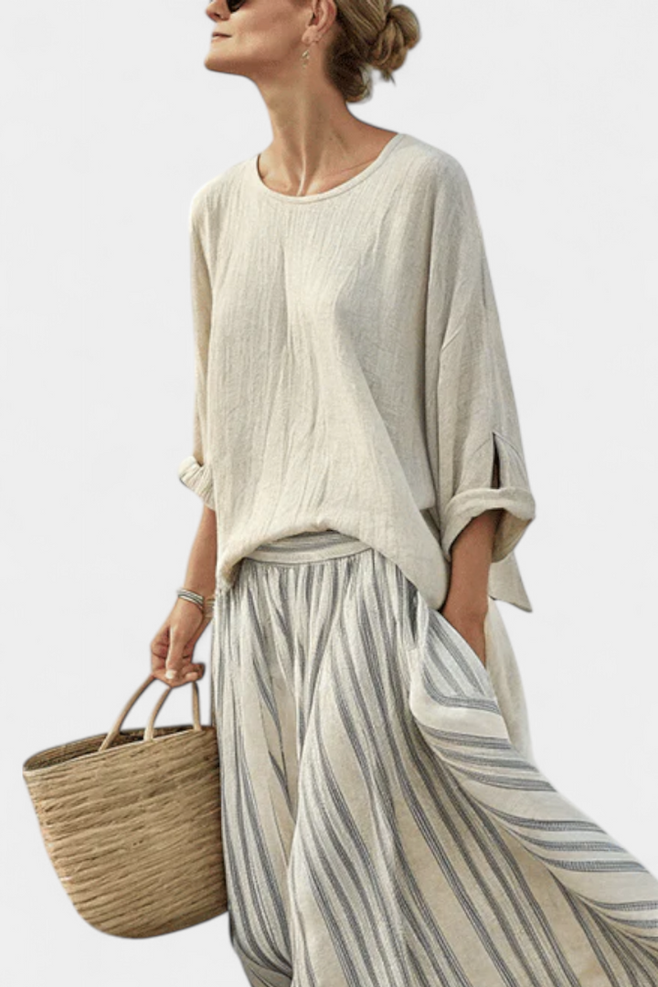 AURA | Set rayas midi