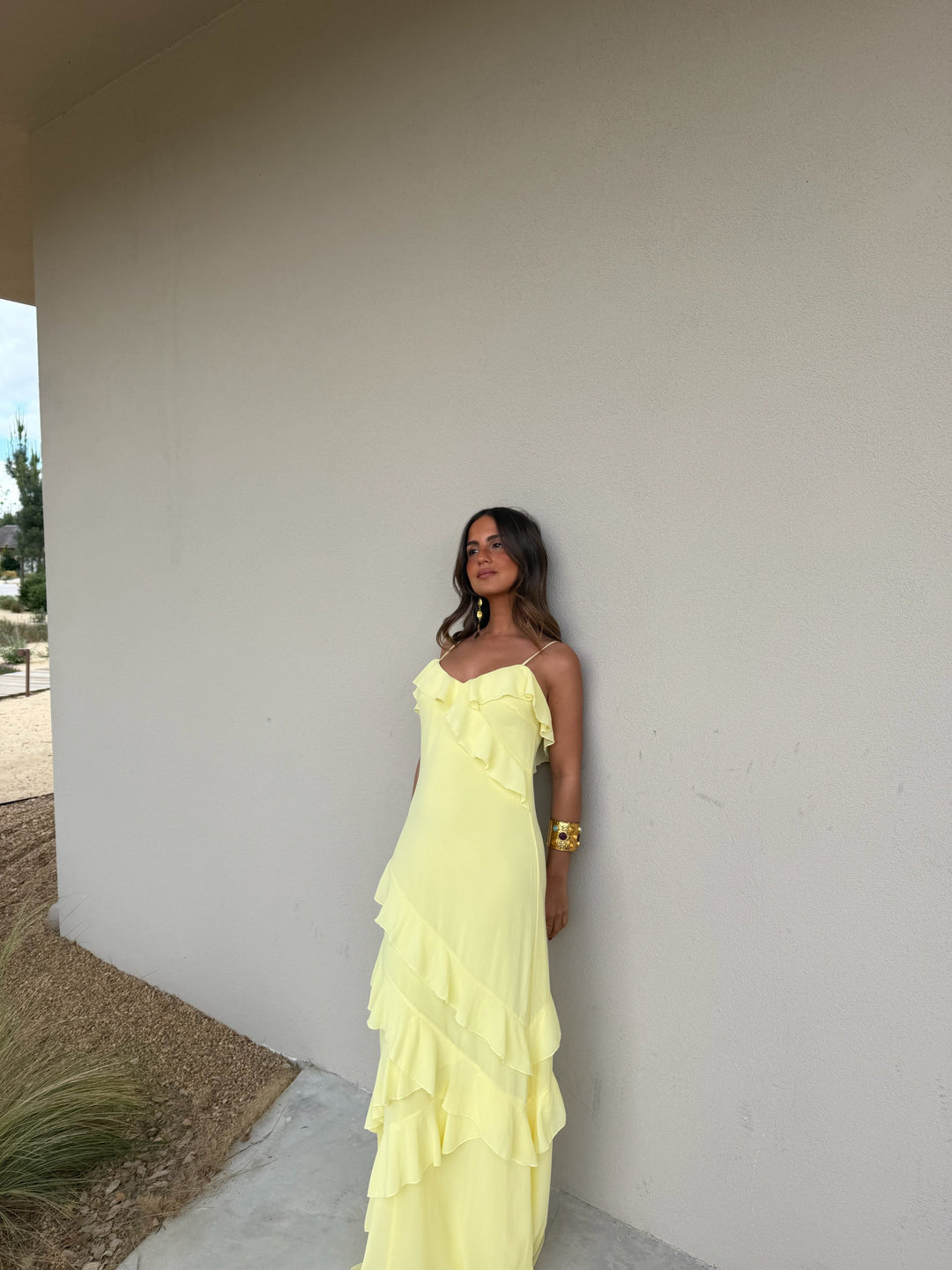 Vestido Dolce Vita en amarillo