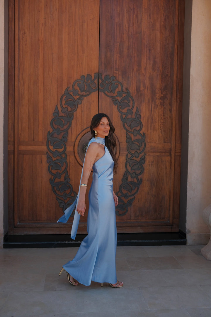 Vestido Safira en azul cielo