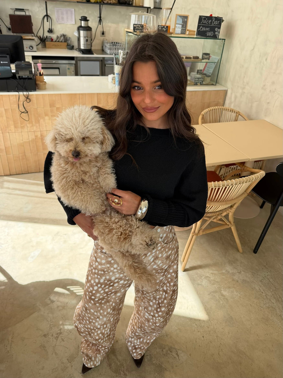 Pantalones globo con estampado de Bambi