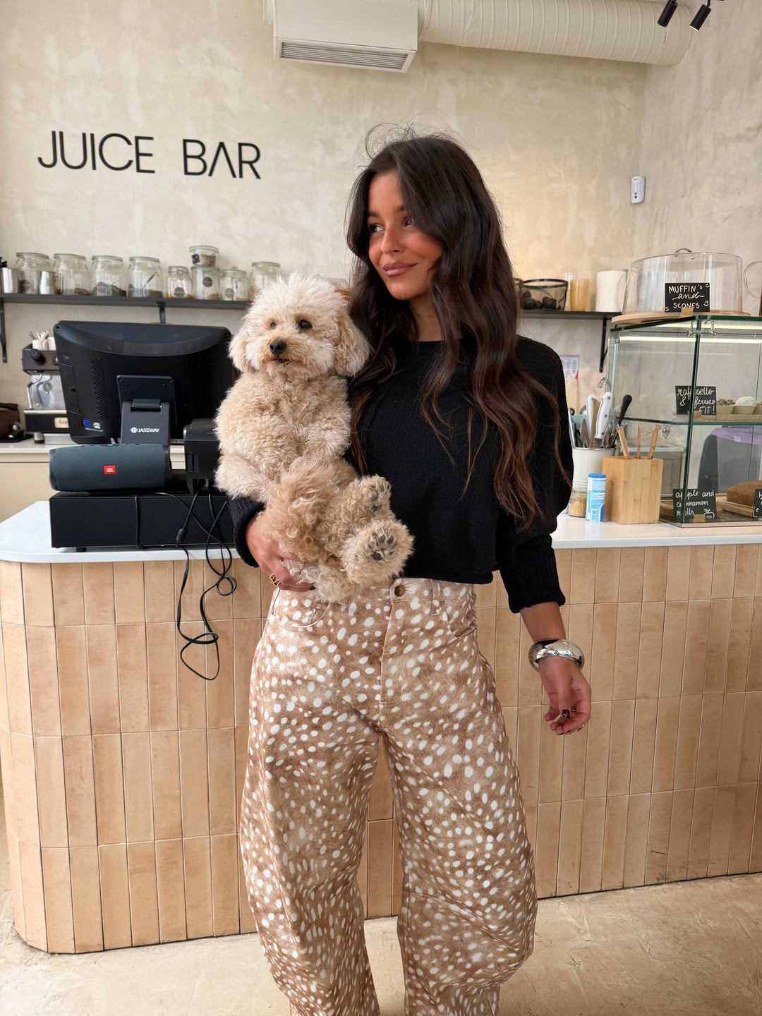 Pantalones globo con estampado de Bambi