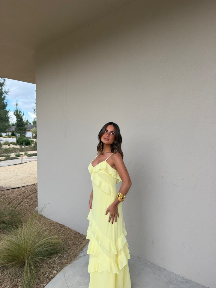 Vestido Dolce Vita en amarillo