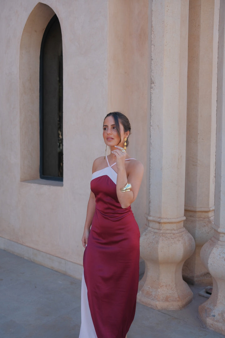 Macarena / Vestido granate