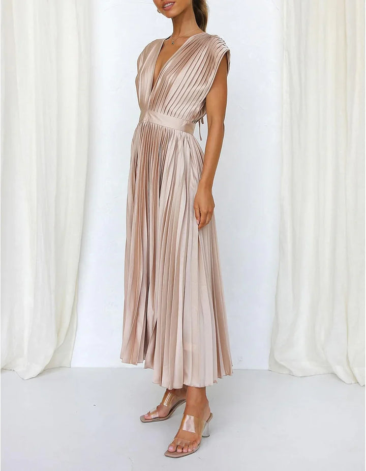 Alice | Vestido Midi Plisado