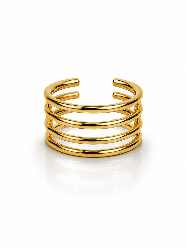 Pendiente suelto ear cuff aros dorado