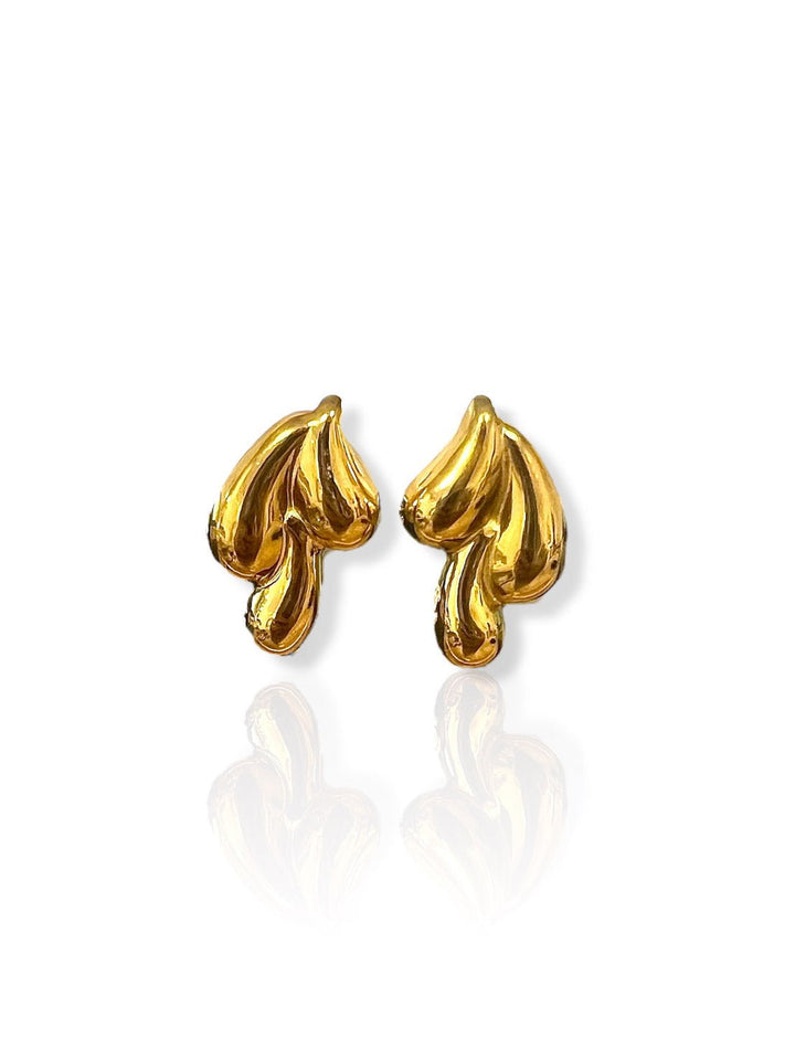Pendientes gotas doradas