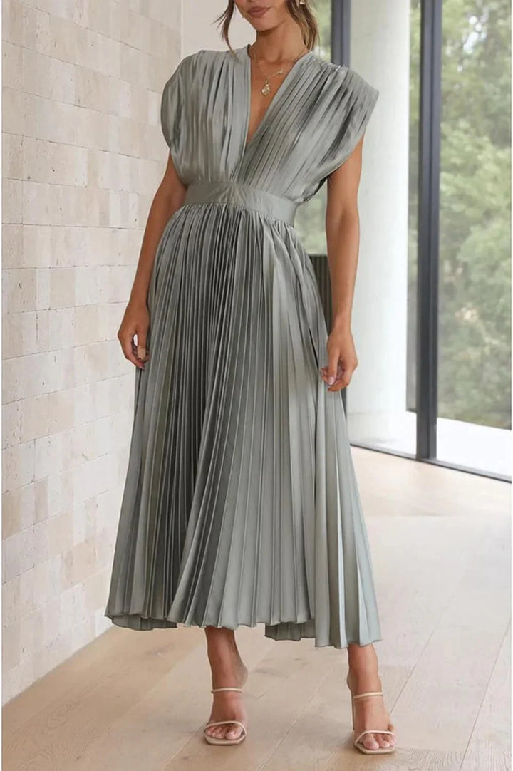 Alice | Vestido Midi Plisado