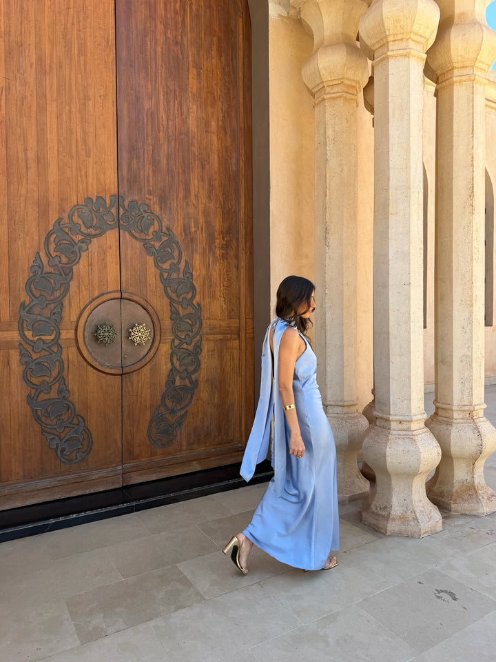 Vestido Safira en azul cielo
