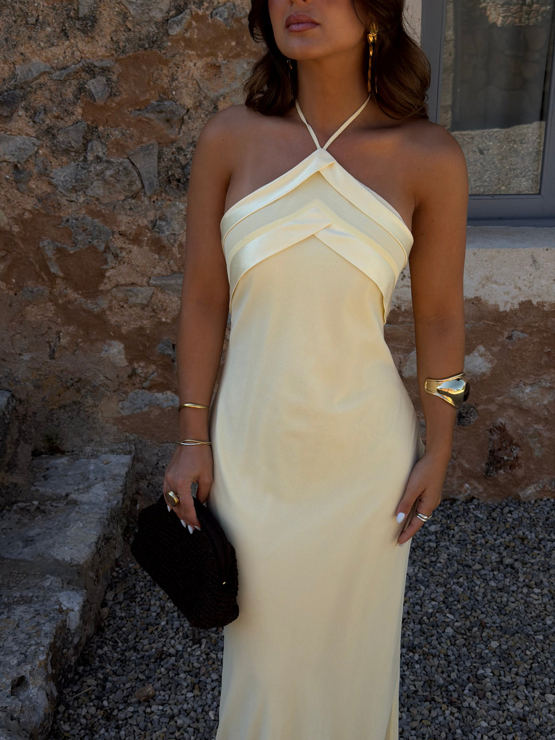 Vestido Riviera en amarillo claro