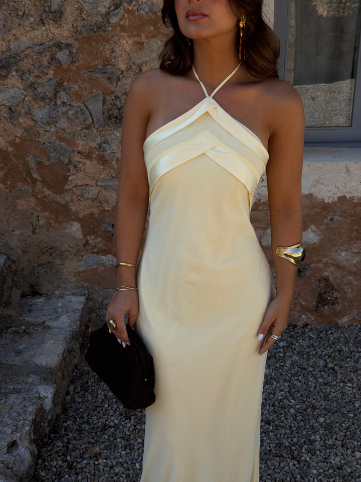 Vestido Riviera en amarillo claro
