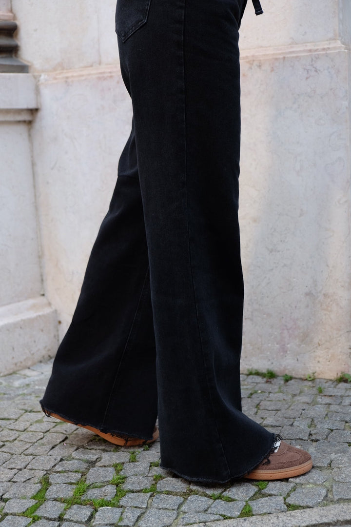 Jeans rectos gris extra oscuro