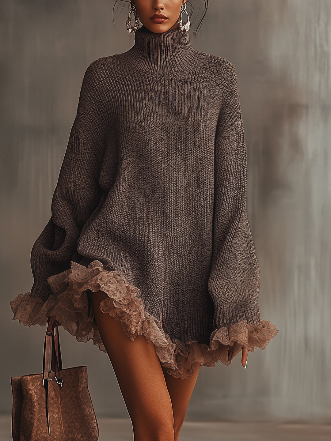 Velourin | Vestido de Punto con Volantes