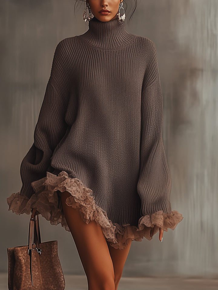 Velourin | Vestido de Punto con Volantes