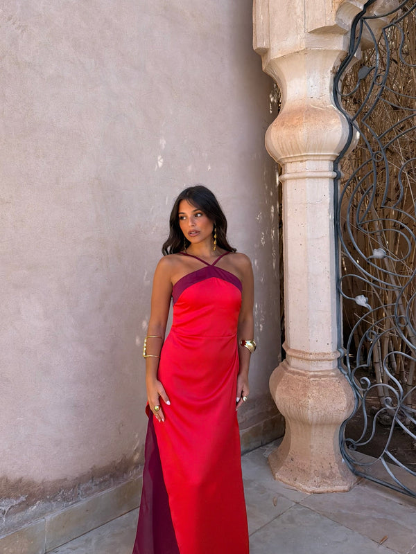 Vestido Oasis en rojo