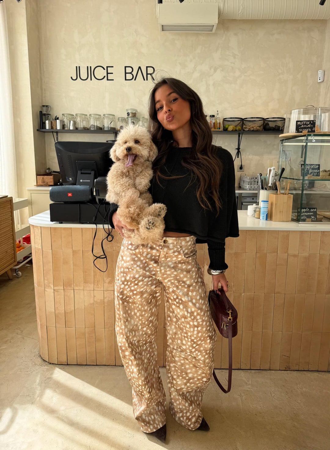 Pantalones globo con estampado de Bambi