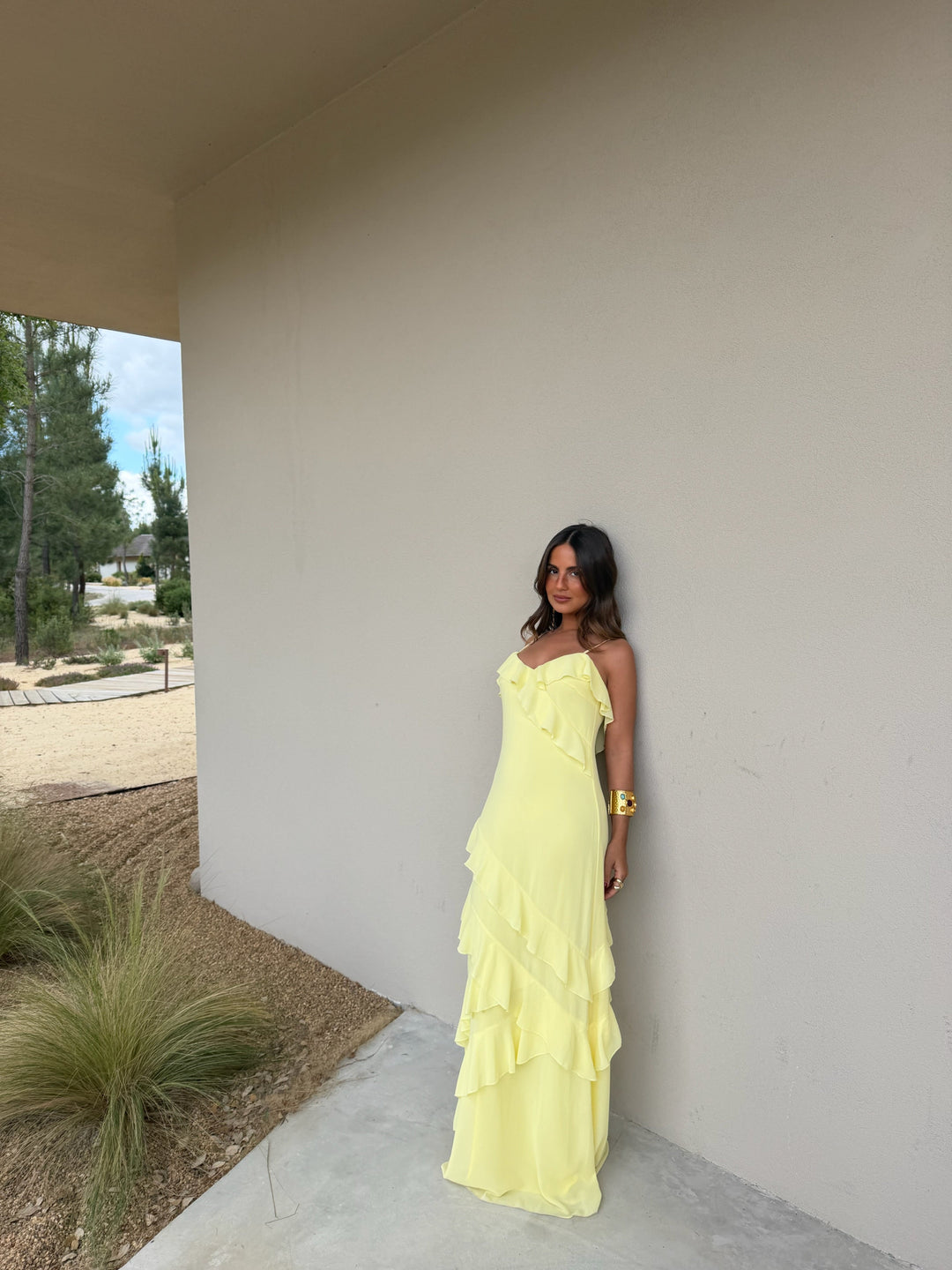Vestido Dolce Vita en amarillo