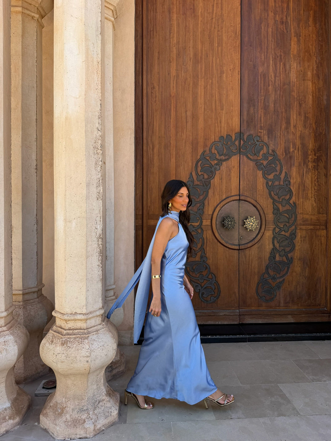 Vestido Safira en azul cielo
