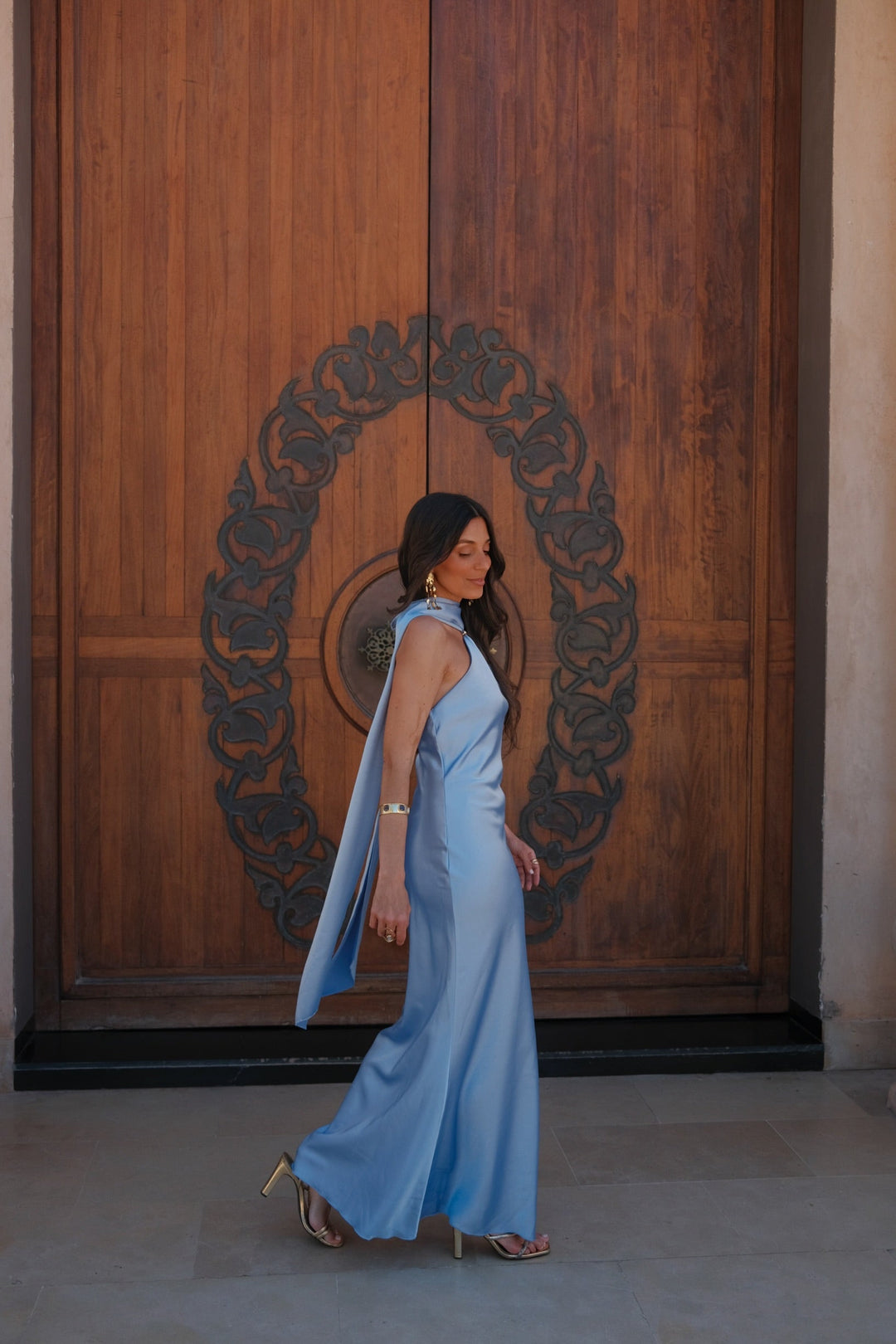 Vestido Safira en azul cielo