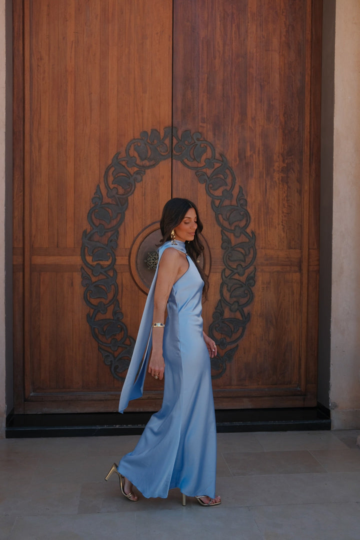 Vestido Safira en azul cielo