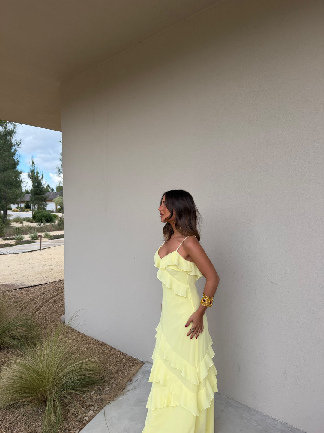 Vestido Dolce Vita en amarillo