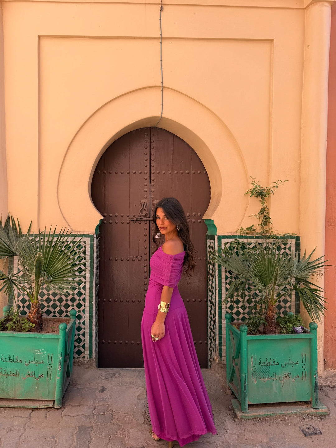 Vestido Toledo en fucsia