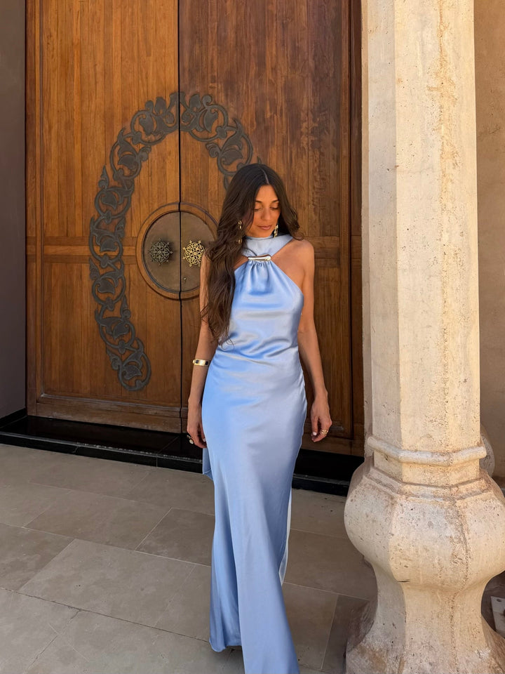 Vestido Safira en azul cielo