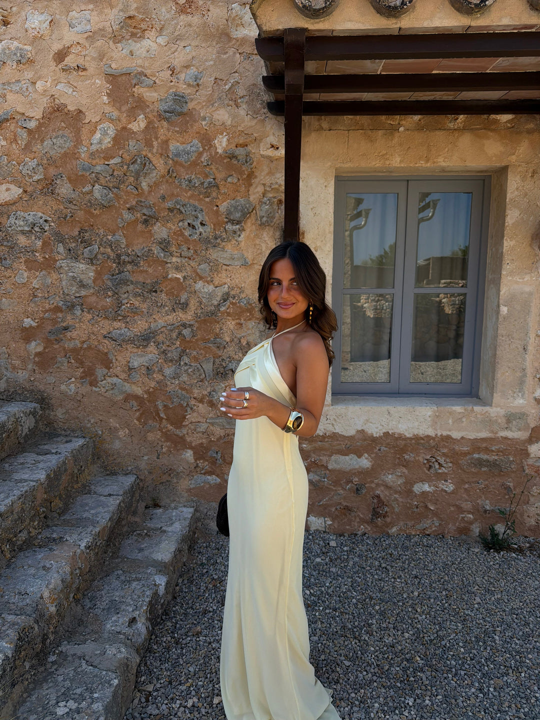Vestido Riviera en amarillo claro
